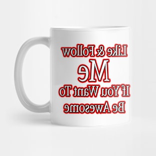 Follow Me Streamer Red Mug